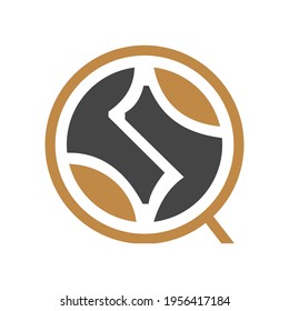 Letras alfabetas logotipo de icono de monograma de QS