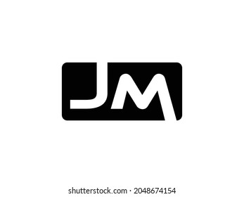 alphabet letters monogram icon logo JM or MJ.eps