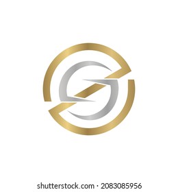 Alphabet letters monogram icon logo of ZS SZ
