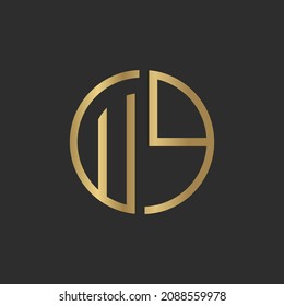 Alphabet letters monogram icon logo of WQ QW