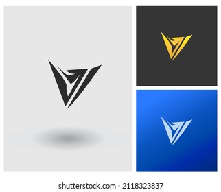 alphabet letters monogram icon logo VI