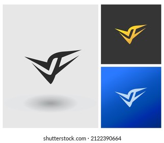 alphabet letters monogram icon logo LF VF