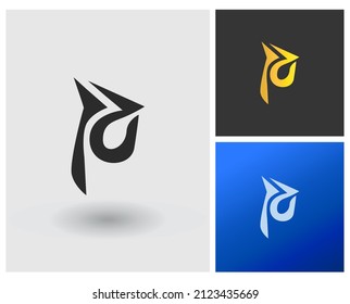 Logo für Monogramm-Buchstaben des Alphabets PO