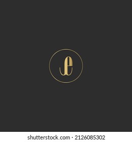 Alphabet letters monogram icon logo of WE EW