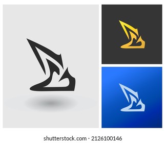 Alphabet letters monogram icon logo AG