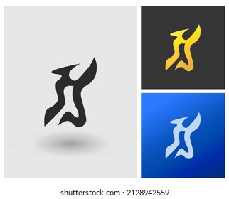 letras del alfabeto icono de monograma logotipo HS