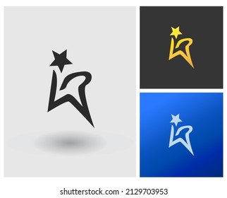 alphabet letters monogram icon logo WR or WP