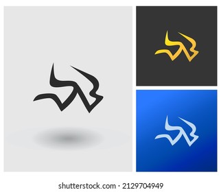 alphabet letters monogram icon logo SWB or SB