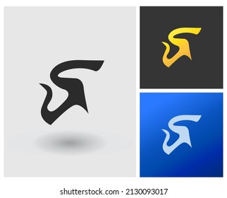 letras alfabéticas logotipo de icono de monograma CJ