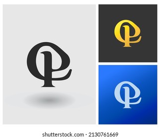 letras de alfabeto logotipo de icono de monograma CP
