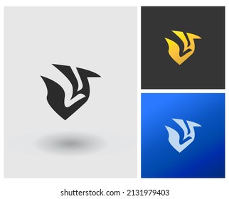 alphabet letters monogram icon logo YS