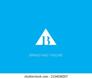 letras alfabéticas logotipo de icono de monograma BA o AB