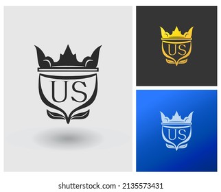 alphabet letters monogram icon logo US