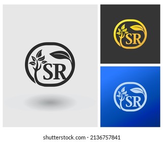 Monogramm-Logo für Buchstaben des Alphabets SR