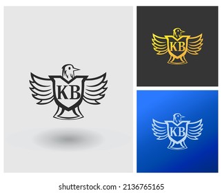 alphabet letters monogram icon logo KB
