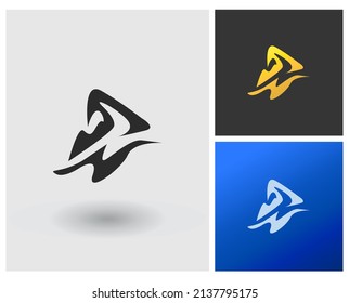 alphabet letters monogram icon logo AZ