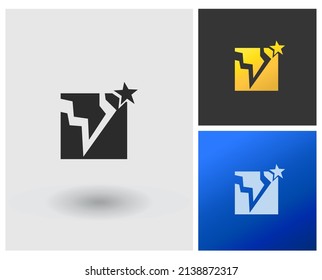 alphabet letters monogram icon logo MJ