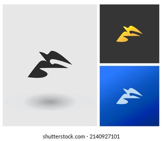 letras del alfabeto logotipo del icono del monograma FB