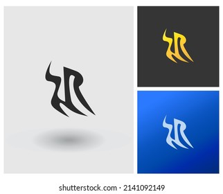 Monogramm-Logo für Buchstaben des Alphabets SR