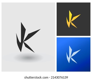 alphabet letters monogram icon logo JK