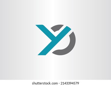 letras alfabéticas logotipo de icono de monograma CY o YC
