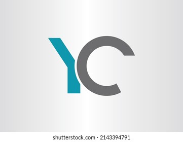 alphabet letters monogram icon logo CY or YC