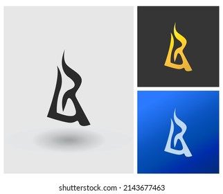 Monogramm-Logo für Buchstaben des Alphabets LR