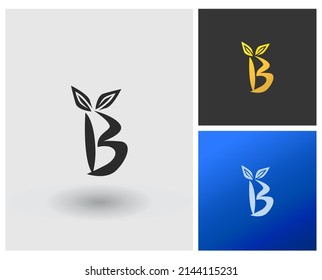 letras del alfabeto logotipo del icono del monograma B