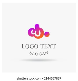 letras del alfabeto icono de monograma W