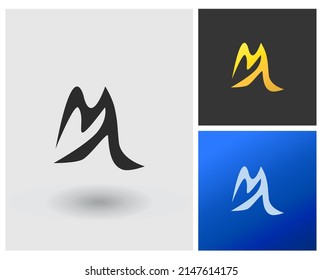 alphabet letters monogram icon logo NA