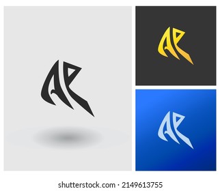 letras de alfabeto logotipo de icono de monograma AP