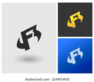 letras alfabéticas logotipo de icono de monograma SF