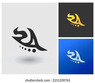 letras del alfabeto icono de monograma logotipo SA