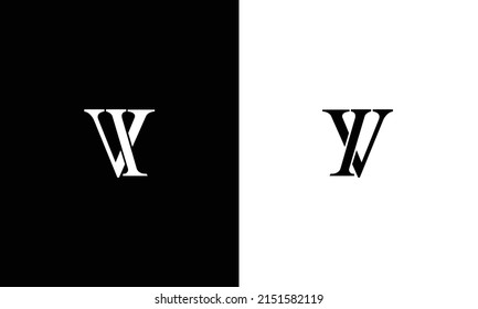 Alphabet letters monogram icon logo VI or IV