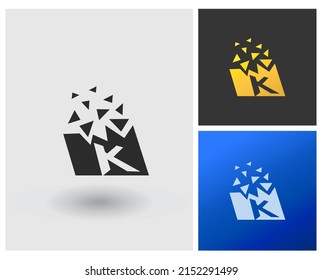 letras del alfabeto icono de monograma K