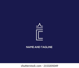 Monogramm-Logo für Buchstaben des Alphabets CC