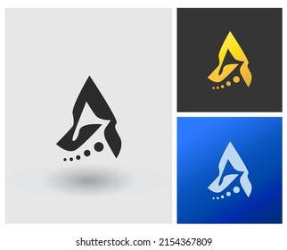 letras del alfabeto icono de monograma A