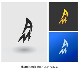alphabet letters monogram icon logo AM