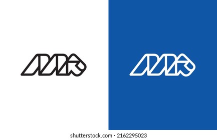 alphabet letters monogram icon logo AM or MA