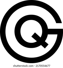Alphabet letters monogram icon logo GQ  QG  G  Q  Icon Logo Design Element sign vector illustration creative design symbol