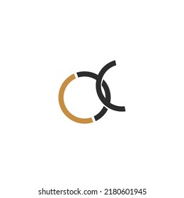 Alphabet letters monogram icon logo of CX XC