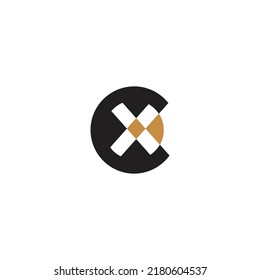 Alphabet letters monogram icon logo of CX XC