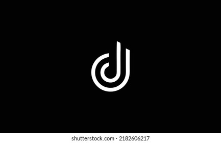 alphabet letters monogram icon logo DD