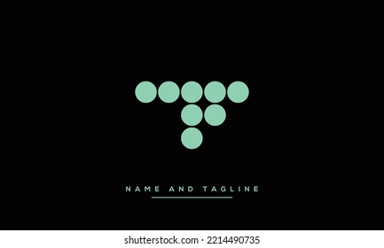 Alphabet Buchstaben Monogramm Symbol Logo TF, FT, T und F