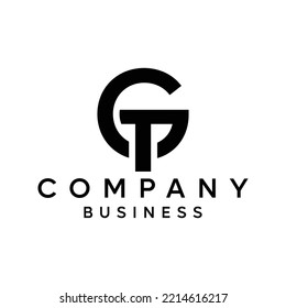 Alphabet letters monogram icon logo GT or TG