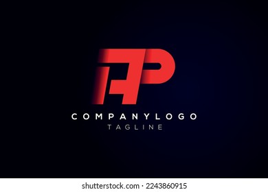 Monogramm-Logo für Buchstaben des Alphabets AP oder PA Design