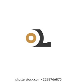 Alphabet letters monogram icon logo of OL LO