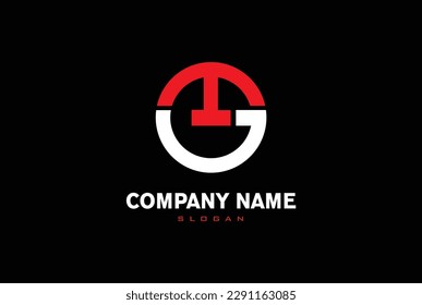 Alphabet Buchstaben Monogramm Symbol-Logo GT oder TG