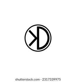 Alphabet letters monogram icon logo KD or DK.DK logo. Company logo. Monogram design. Letters D and K