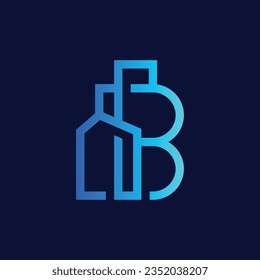 alphabet letters monogram icon logo B
